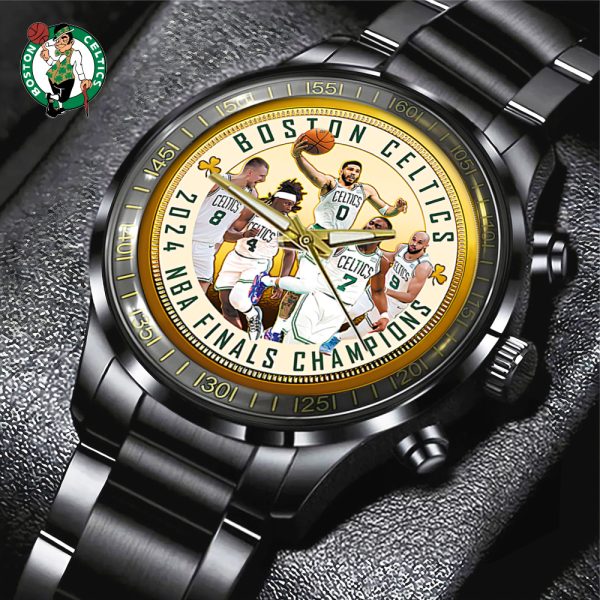 Boston Celtics Black Stainless Steel Watch - TANTN 7691