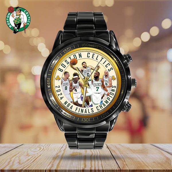 Boston Celtics Black Stainless Steel Watch - TANTN 7691