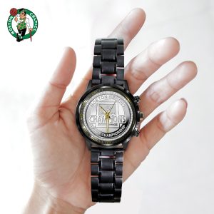 Boston Celtics Black Stainless Steel Watch - TANTN 7692