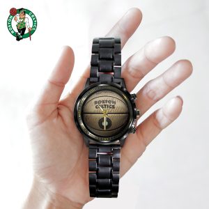 Boston Celtics Black Stainless Steel Watch - TANTN 7693