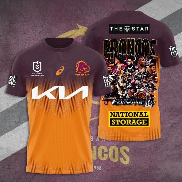 Brisbane Broncos 3D Apparel - TANTN 7937