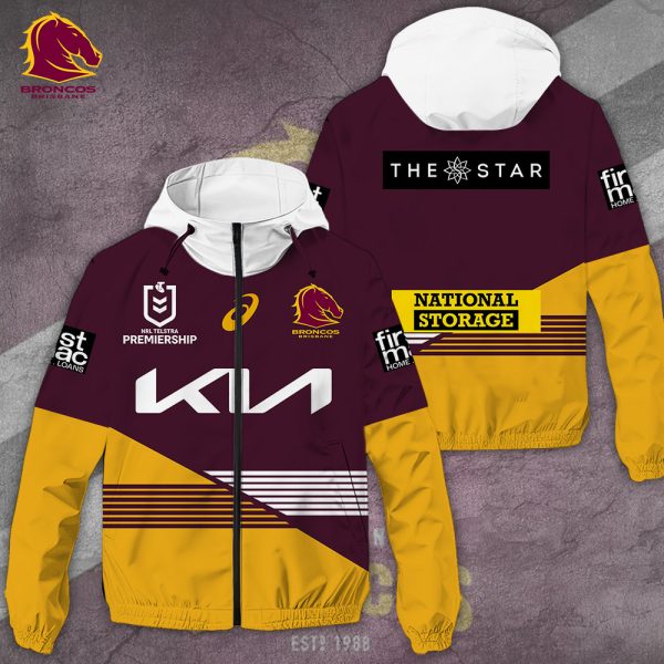 Brisbane Broncos 3D Windbreaker Jacket - TANTN 7995