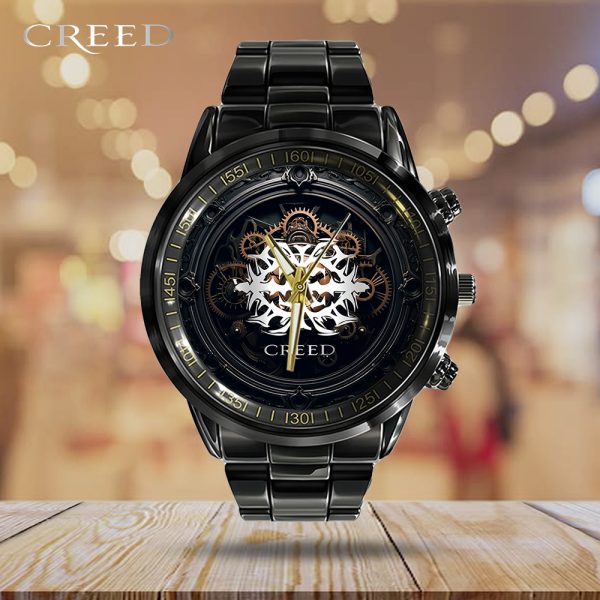 Creed Band Black Stainless Steel Watch - TANTN 7705