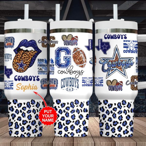 Personalized Dallas Cowboys 40oz Stanley Tumbler - VANDH 3266