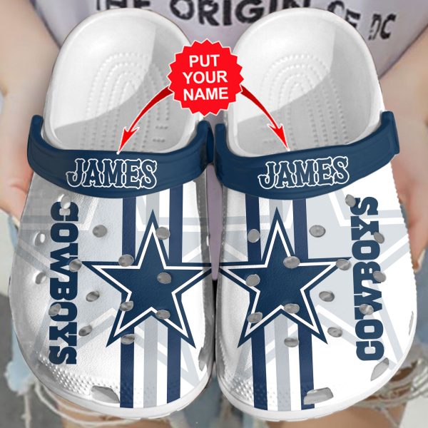 Personalized Dallas Cowboys Custom Crocs - VANDH 3265