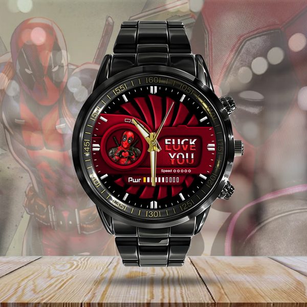 Deadpool Black Stainless Steel Watch - MAITM 7571