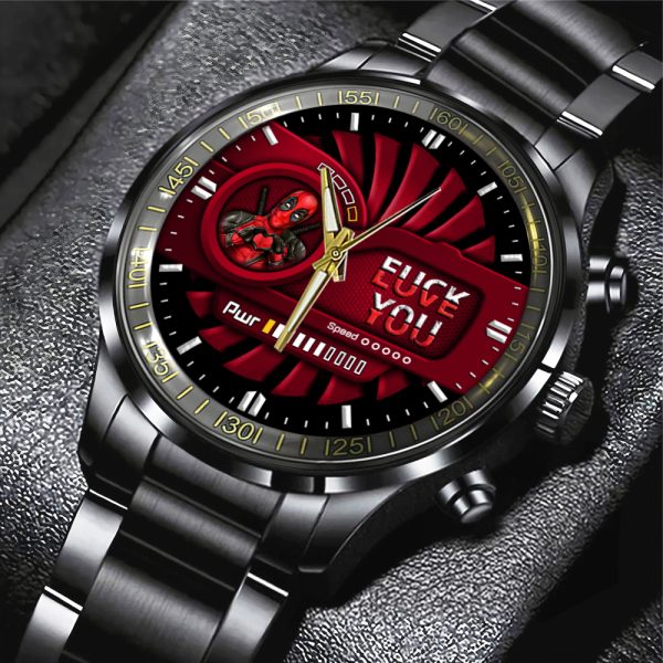 Deadpool Black Stainless Steel Watch - MAITM 7571