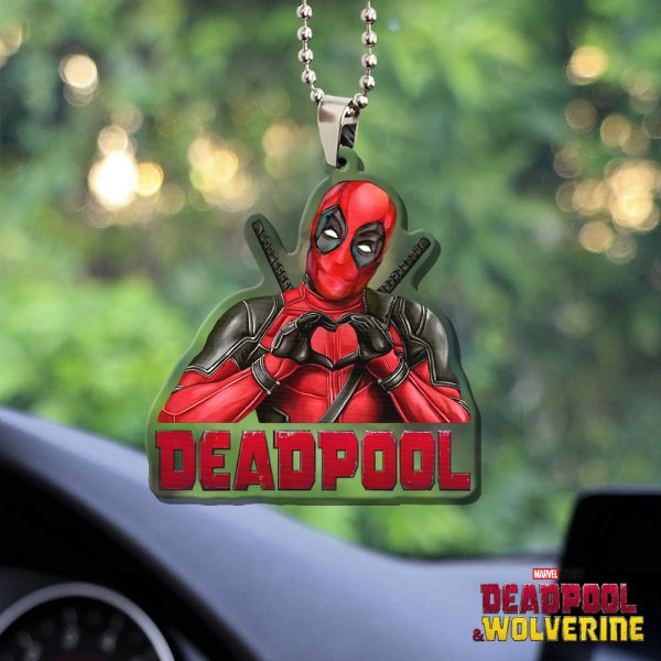 Deadpool x Wolverine Custom shape Clear 1-sided Acrylic Car Ornament - HOATT 5753