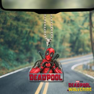 Deadpool x Wolverine Custom shape Clear 1-sided Acrylic Car Ornament - HOATT 5753