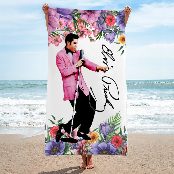 Elvis Presley Rectangle Beach Towel - MAITM 7864