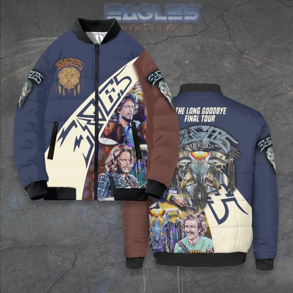 Eagles Band 3D Bomber Puffer Jacket - TANTN 7918