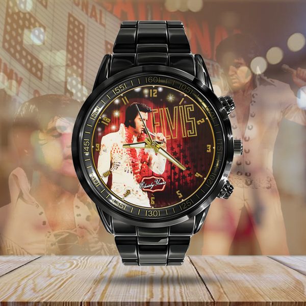 Elvis Presley Black Stainless Steel Watch - MAITM 7725