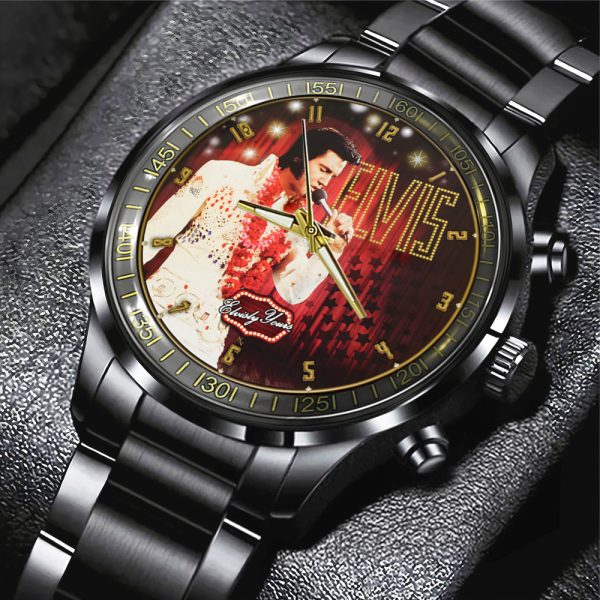 Elvis Presley Black Stainless Steel Watch - MAITM 7725