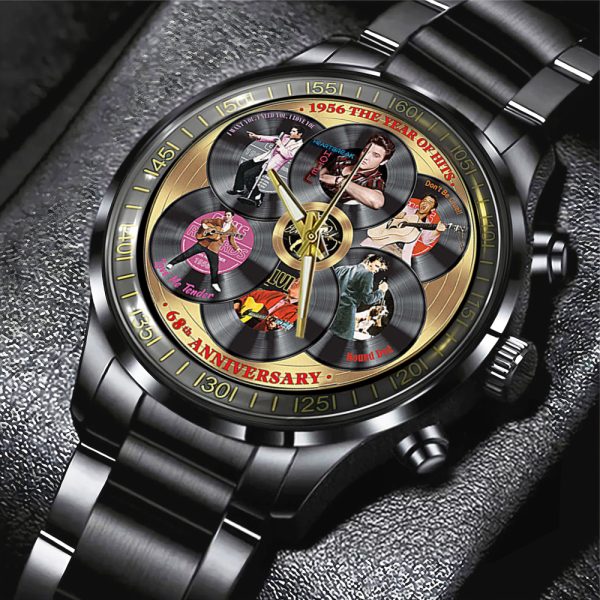 Elvis Presley Black Stainless Steel Watch - TANTN 7842.1