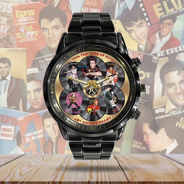 Elvis Presley Black Stainless Steel Watch - TANTN 7842.1