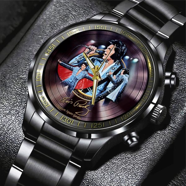 Elvis Presley Black Stainless Steel Watch - TANTN 7844