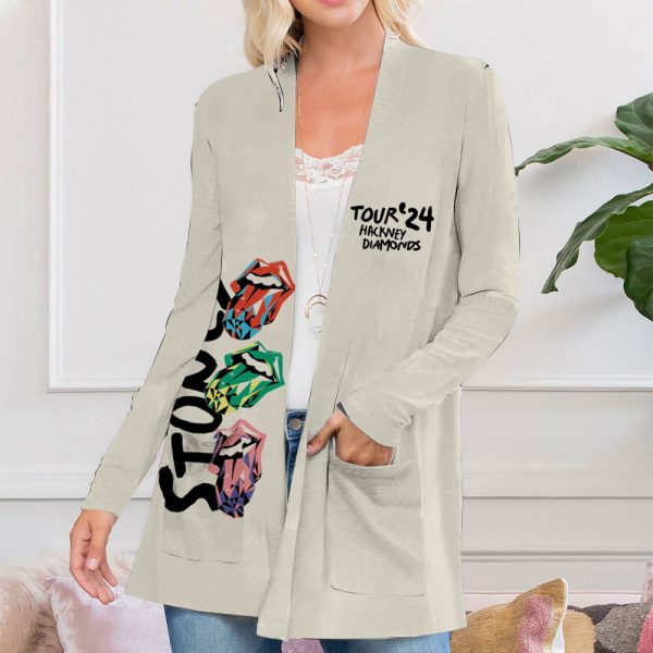 The Rolling Stones Women's Patch Pocket Cardigan - MAITM 7584