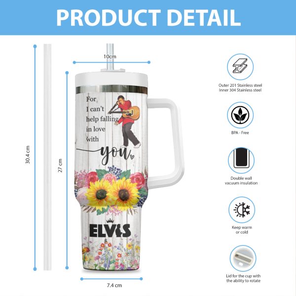 Personalized Elvis Presley 40oz Stanley Tumbler - VANDH 3276