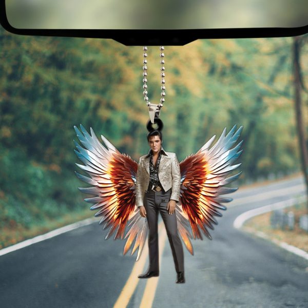 Elvis Presley Custom Shape 2-sided Acrylic Car Ornament - HOATT 5815