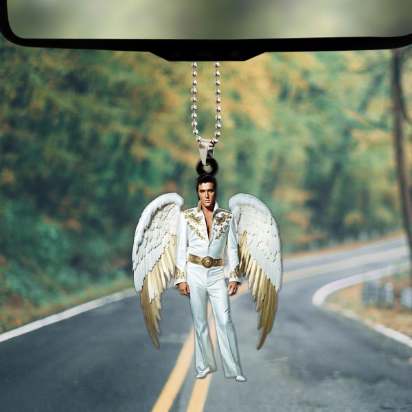 Elvis Presley Custom Shape 2-sided Acrylic Car Ornament - HOATT 5858