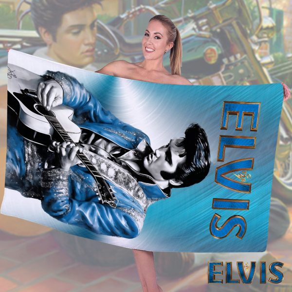 Elvis Presley Rectangle Beach Towel - HOATT 5797