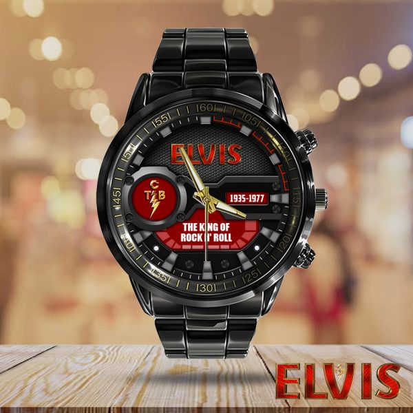 Elvis Presley Black Stainless Steel Watch - HOATT 6072