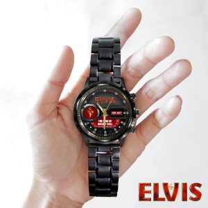 Elvis Presley Black Stainless Steel Watch - HOATT 6072