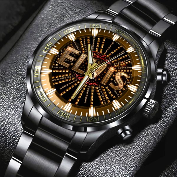 Elvis Presley Black Stainless Steel Watch - TANTN 7948