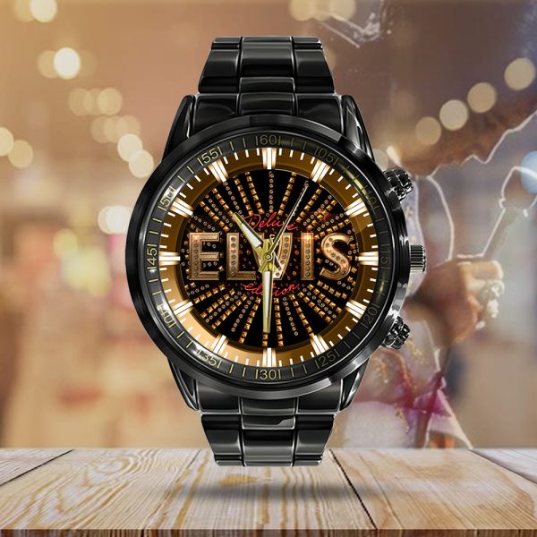 Elvis Presley Black Stainless Steel Watch - TANTN 7948