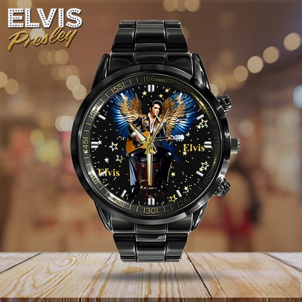 Elvis Presley Black Stainless Steel Watch - HOATT 5761