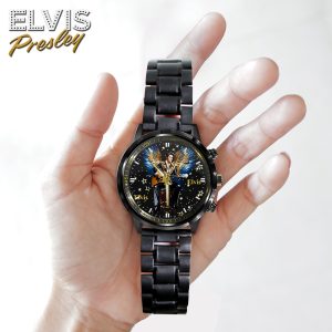 Elvis Presley Black Stainless Steel Watch - HOATT 5761