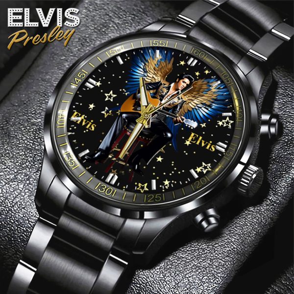 Elvis Presley Black Stainless Steel Watch - HOATT 5761