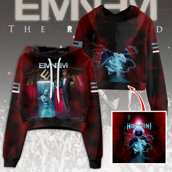 Eminem Women's Crop Top Hoodie - HOATT 6057