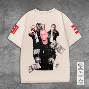 Eminem 2D Acid Washed Cotton Shirt - TANTN 8071