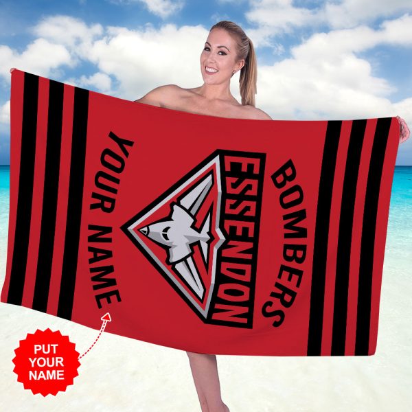 Personalized Essendon FC Rectangle Beach Towel - MAITM 7827