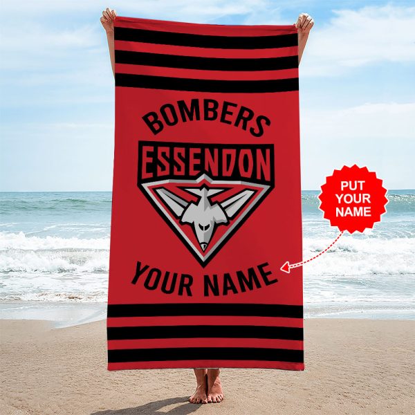 Personalized Essendon FC Rectangle Beach Towel - MAITM 7827