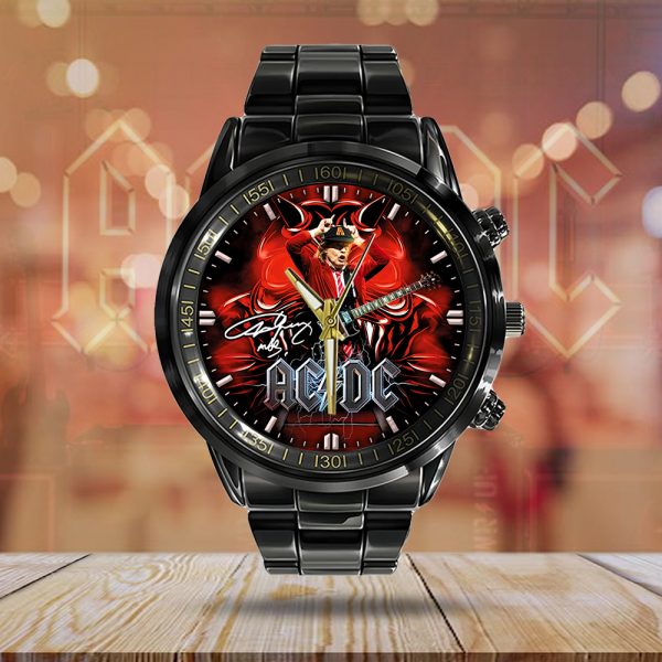 AC/DC Black Stainless Steel Watch - GNE 969