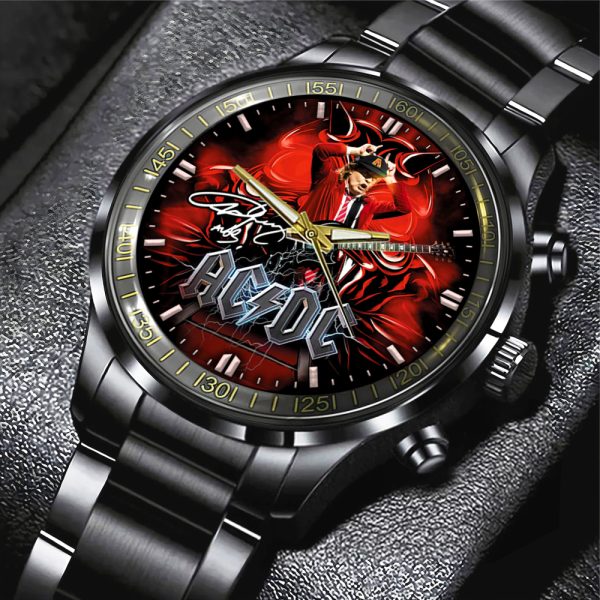 AC/DC Black Stainless Steel Watch - GNE 969