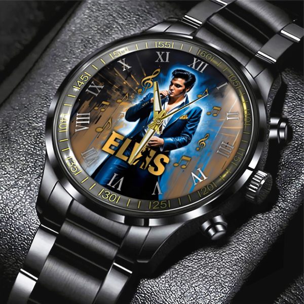 Elvis Presley Black Stainless Steel Watch - HOATT 5760