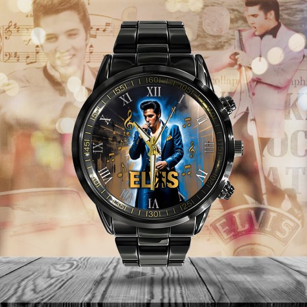 Elvis Presley Black Stainless Steel Watch - HOATT 5760