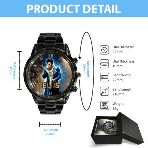 Elvis Presley Black Stainless Steel Watch - HOATT 5760