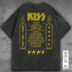 Kiss Band 2D Acid Washed Cotton Shirt - TANTN 8001