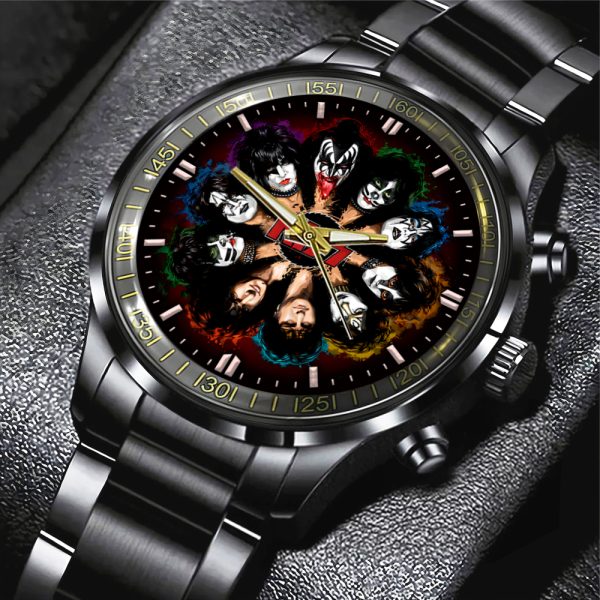 Kiss Band Black Stainless Steel Watch - GNE 986