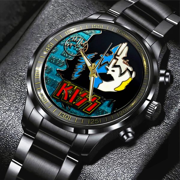 Kiss Band Black Stainless Steel Watch - TANTN 7771