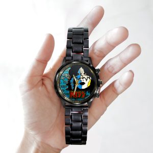 Kiss Band Black Stainless Steel Watch - TANTN 7771