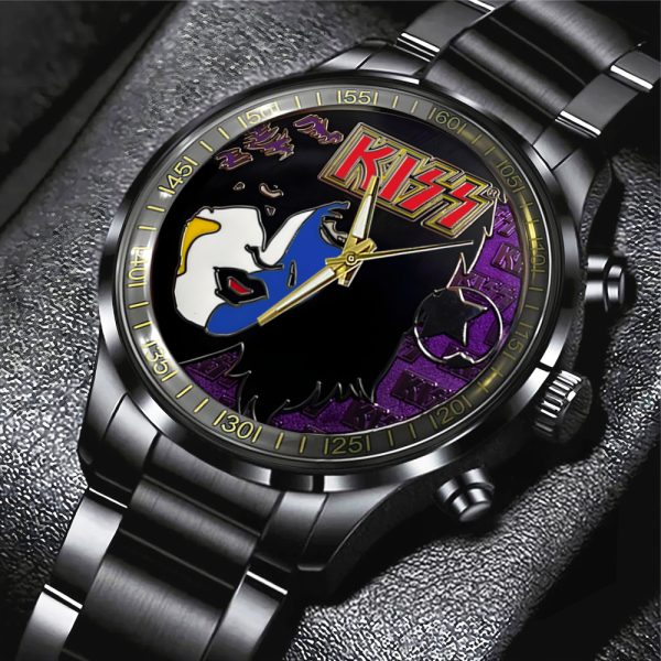 Kiss Band Black Stainless Steel Watch - TANTN 7773