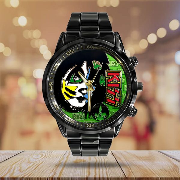 Kiss Band Black Stainless Steel Watch - TANTN 7774