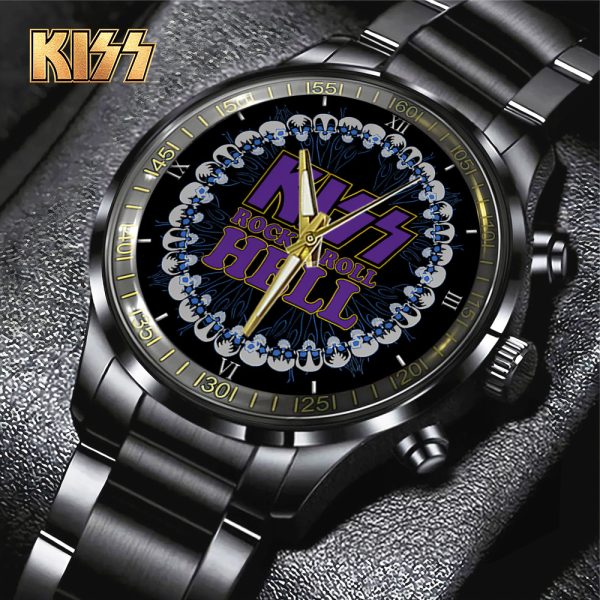 Kiss Band Black Stainless Steel Watch - TANTN 7766