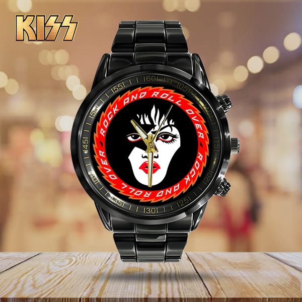 Kiss Band Black Stainless Steel Watch - TANTN 7767