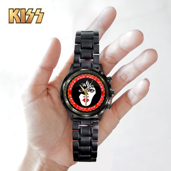 Kiss Band Black Stainless Steel Watch - TANTN 7767